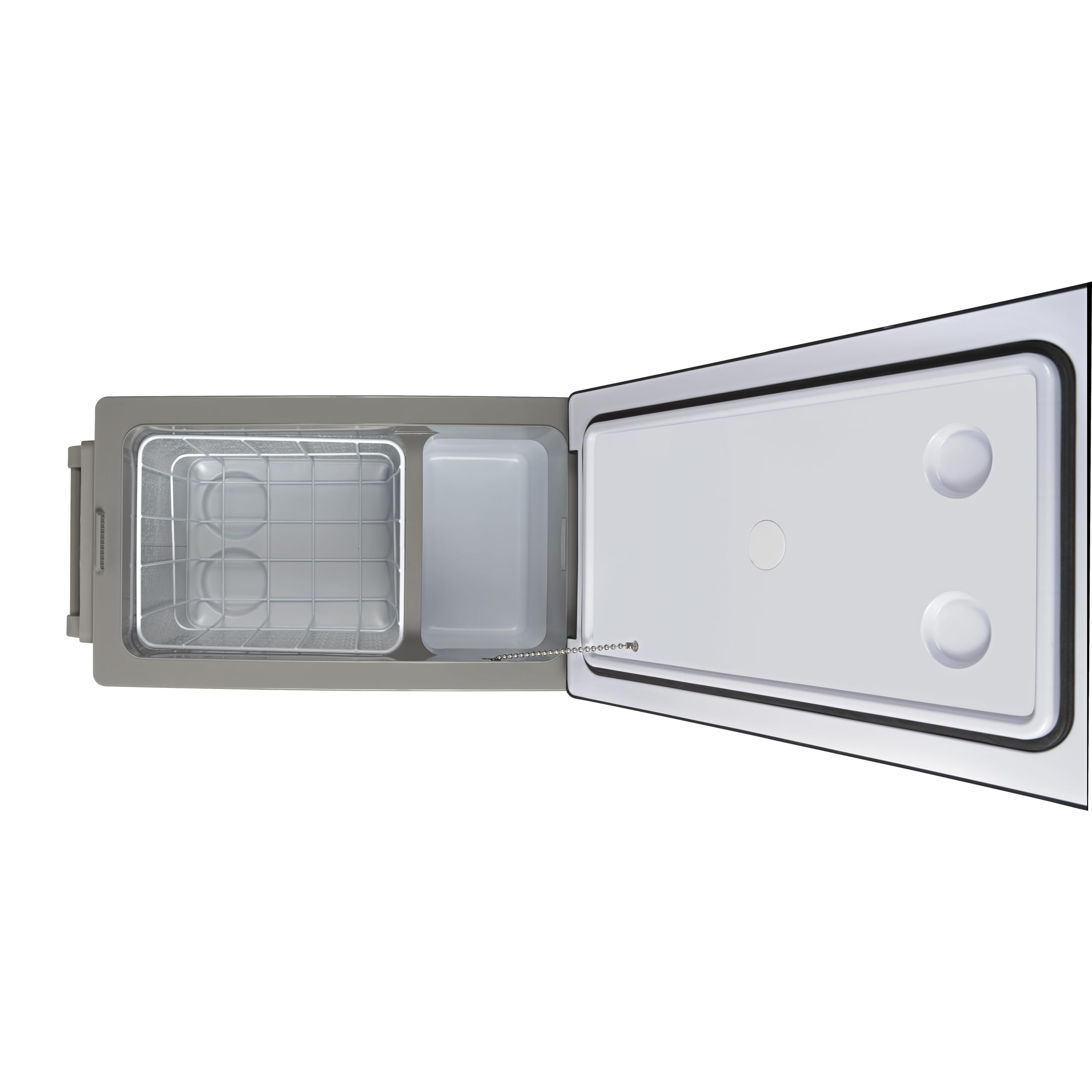 Steamy-E Single Zone 55, Frigorifero Elettrico a Compressore, 12/24V DC e 100-240V AC, per Congelare e Raffreddare da -20℃ a +20℃, Ideale per il Campeggio, 49 Litri, Grigio