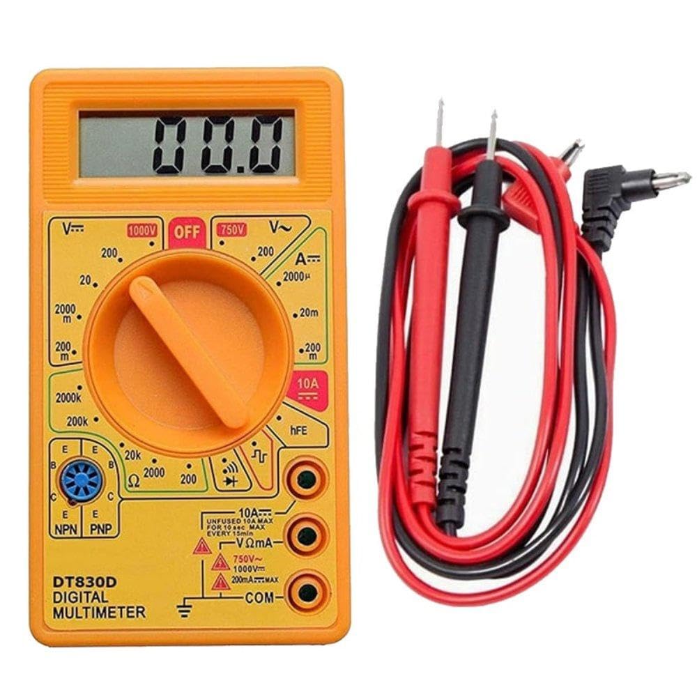 GILHOT Digital Multimeter LCD AC DC Measuring Voltage Current for home use. Campus Component Voltage Ampere Ohm Tester, Electronic Tester Digital Multimeter (Yellow 2000 Counts) (B0CZXPKM33) Amazon Price History, Amazon Price Tracker