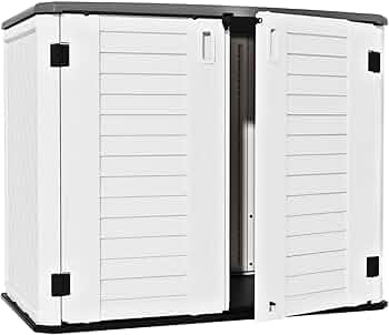Amazon.com : ZZM 4x2.5 FT Outdoor Storage Shed, Resin Waterproof