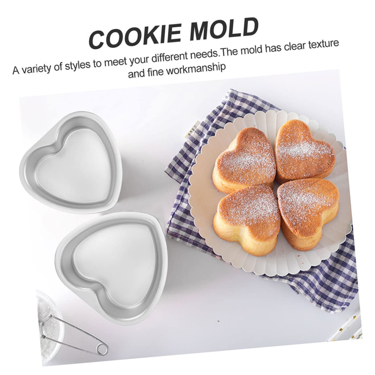 Moldes Para Pasteles Corazón 15 Cm Aleación De Aluminio Fondo Desmontable Antiadherente Utensilios Repostería Para Hornear 2 Unidades Hogar Fiestas