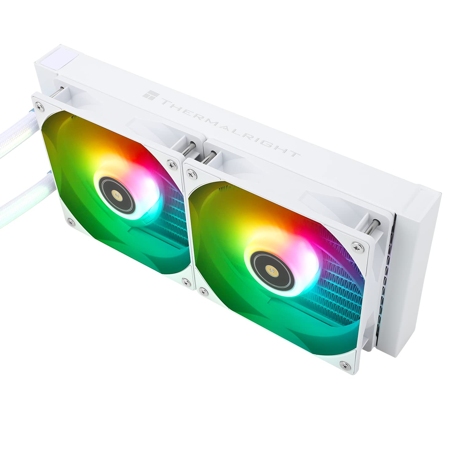 Refroidisseur à eau CPU Bblanc Thermalright Frozen Prism 240 avec ventilateur PWM 120mm, spécifications de radiateur 240 Blanc, dissipateur intégré pour AM4/AM5, Intel LGA1700/1150/1151/1200/1851
