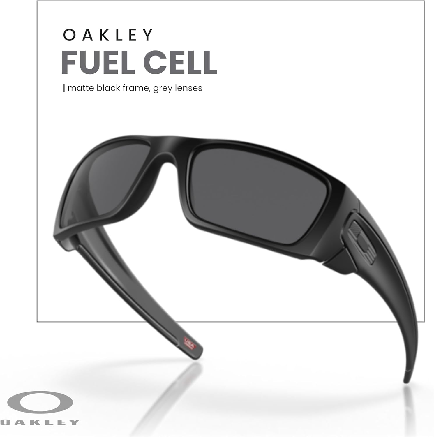 OAKLEY Fuel Cell OO9096 Rectangular Sunglasses For Men+ Bundle Accessory Leash Kit, Microfiber Pouch