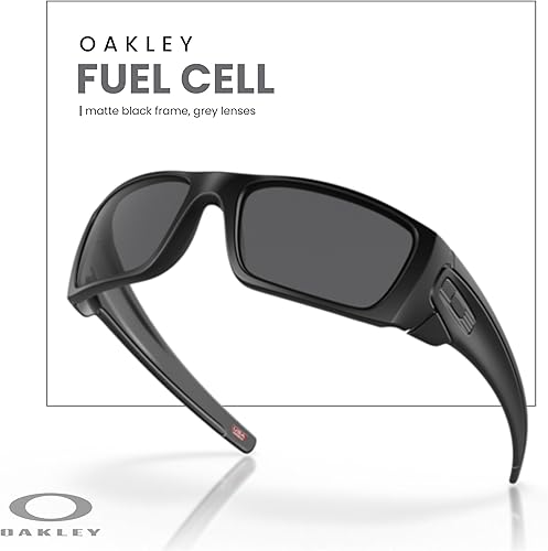 Miniatura 5 de Oakley Fuel Cell OO9096 - Gafas de sol para hombre, correa de paquete + paquete con kit de gafas iWear de diseñador