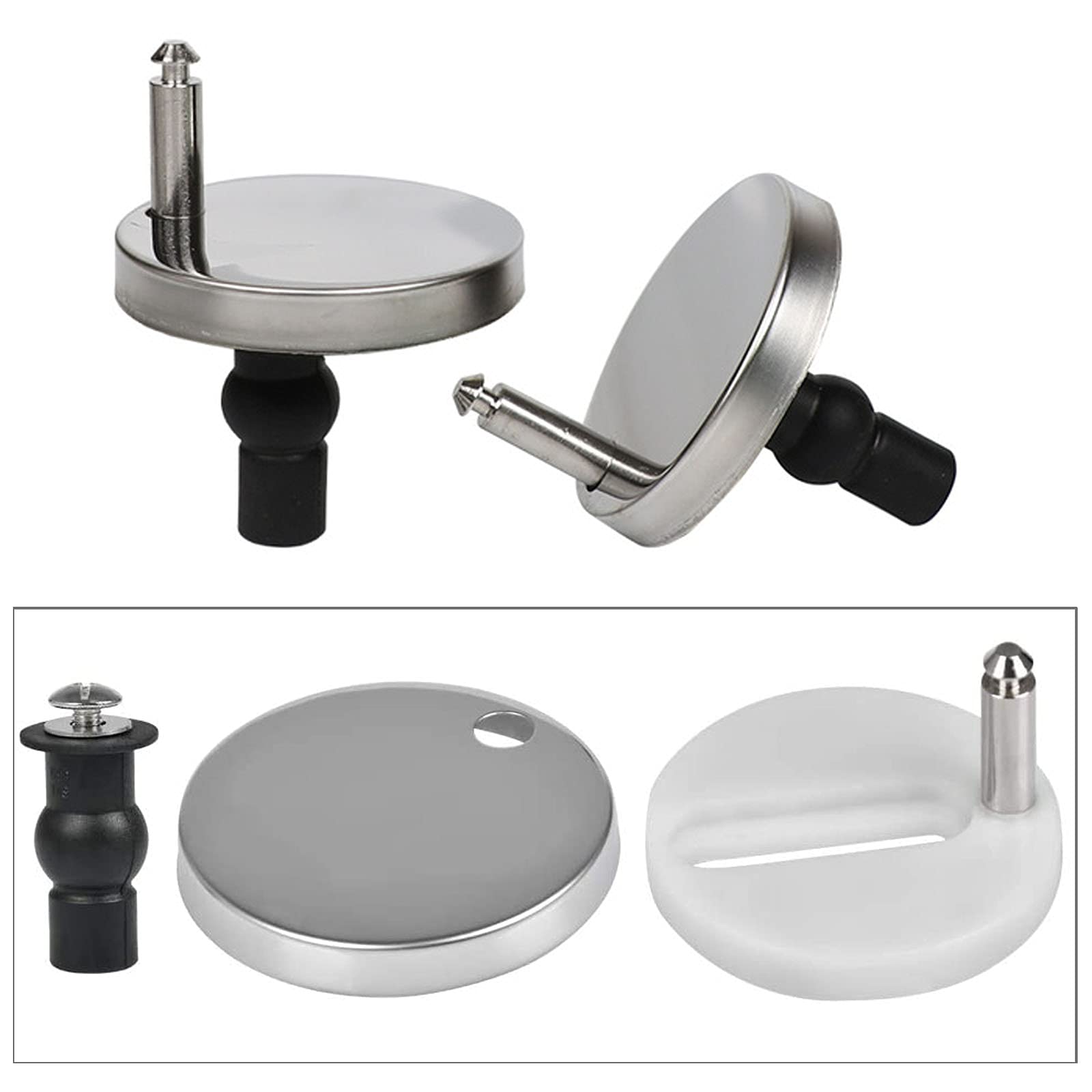 3 Paar Toiletbril Schroeven Accessoires Wc-bril Bevestigingsset Schroeven Voor Toilet Scharnieren Bevestiging Schroeven Scharnier Accessoires Voor Toiletdeksel, Toiletbril, Reparatieonderdelen