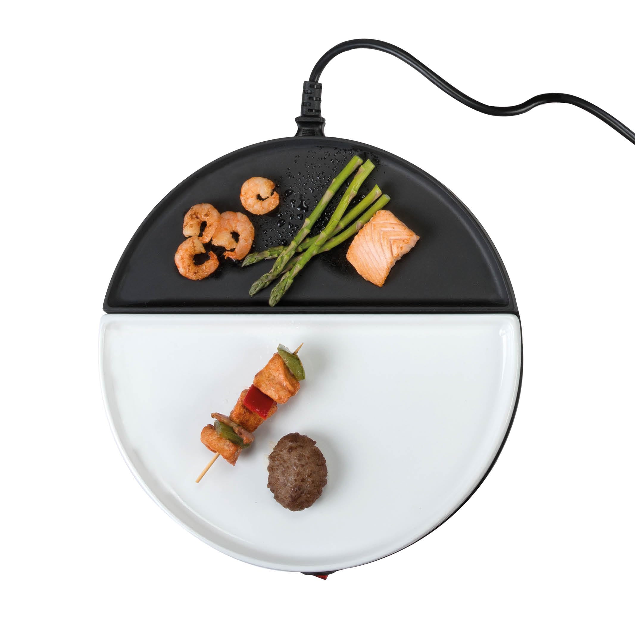 Bourgini Chef's Dinner Party Extension Unit - Barbecue de table - Kit d'extension - Plaque en porcelaine amovible