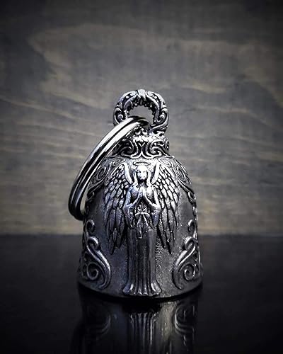 Miniatura 2 de Bravo Bells - Accesorio de campana de motociclista de ángel o llavero para la suerte - Fabricado en los Estados Unidos