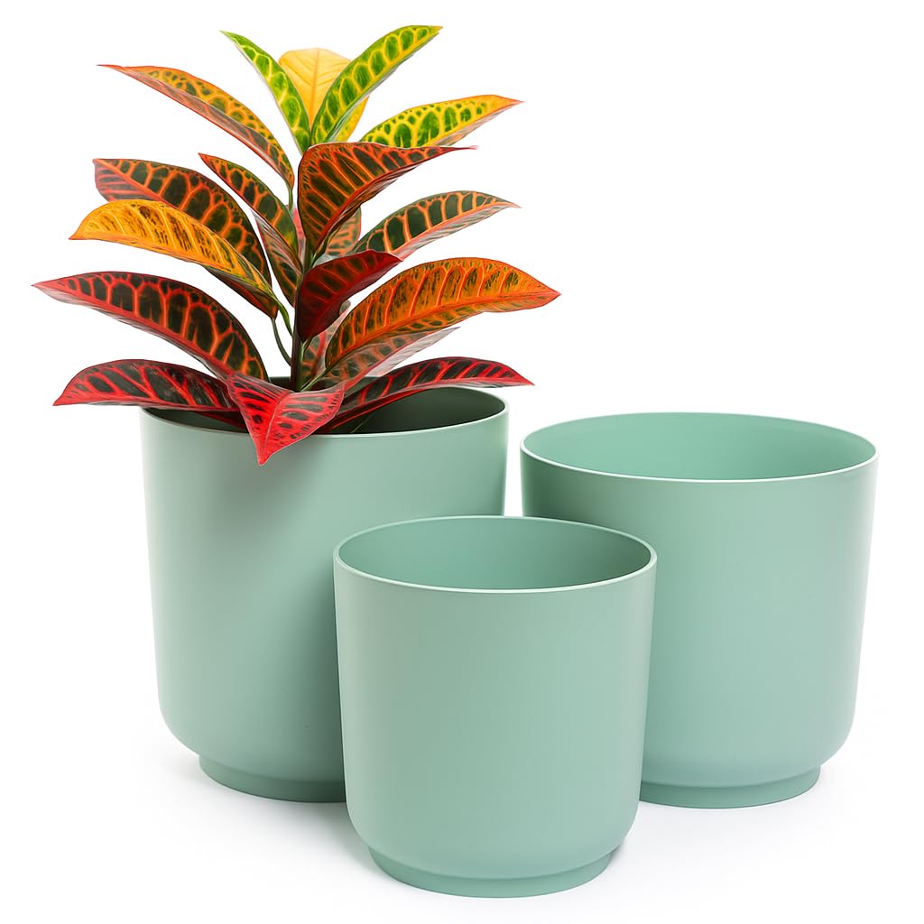 Vaso Per Piante LUNA Con Piattino E Supporto Interno - Antracite, Ø 15 Cm, Altezza 16,8 Cm, Design Moderno Per Interni/Esterni - 2