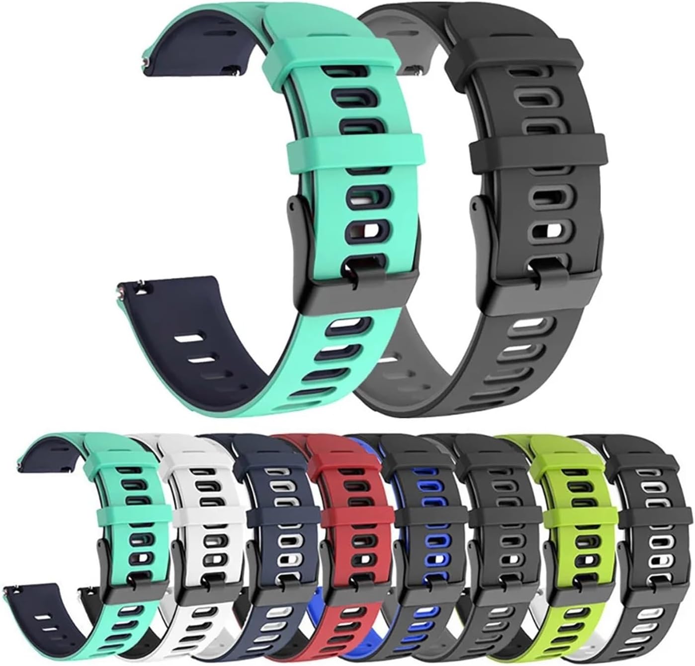 Multiple color options for GerRit 22mm Silicone Smart Watch Strap
