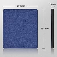 Vista 4 de Funda para Kindle Oasis de 7 pulgadas, 10 generación, versión 2019 modelo No S8IN40 con correa de mano y apagado y encendido automático, fundas