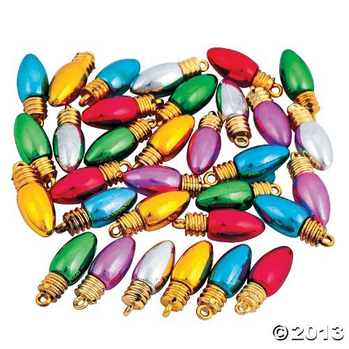 100 Light Bulb Beads - Christmas - Holiday Decoration
