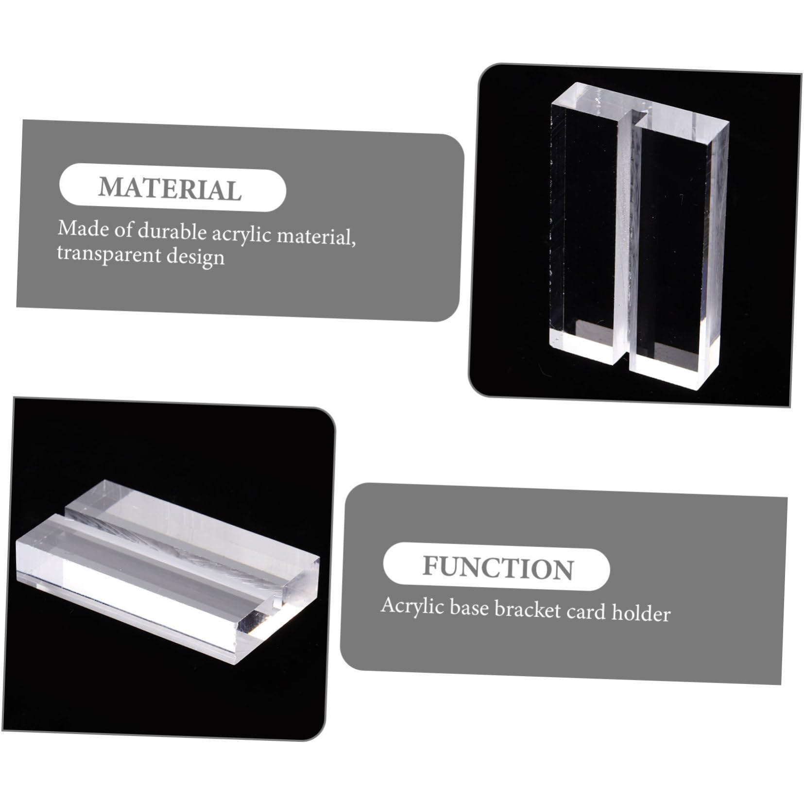 COLLBATH 16stücke Acryl-kartenständer als Platzkartenhalter Tischnummernständer und Kartenpräsentationsständer für Hochzeiten Büros und Dinnerpartys
