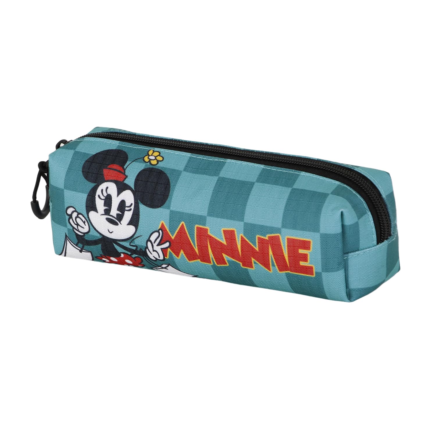 Minnie Mouse Indigo-Fan Square Pencil Case 2.2, Turquoise, 22 x 9 cm