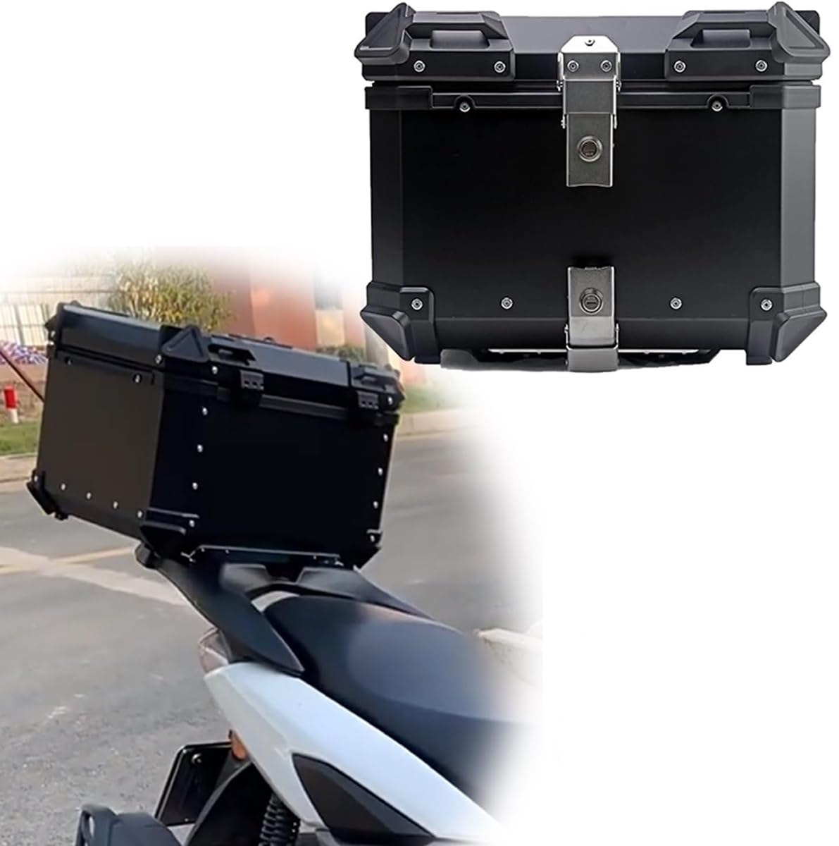 Top case de moto étanche 45L pour protéger votre casque du vol