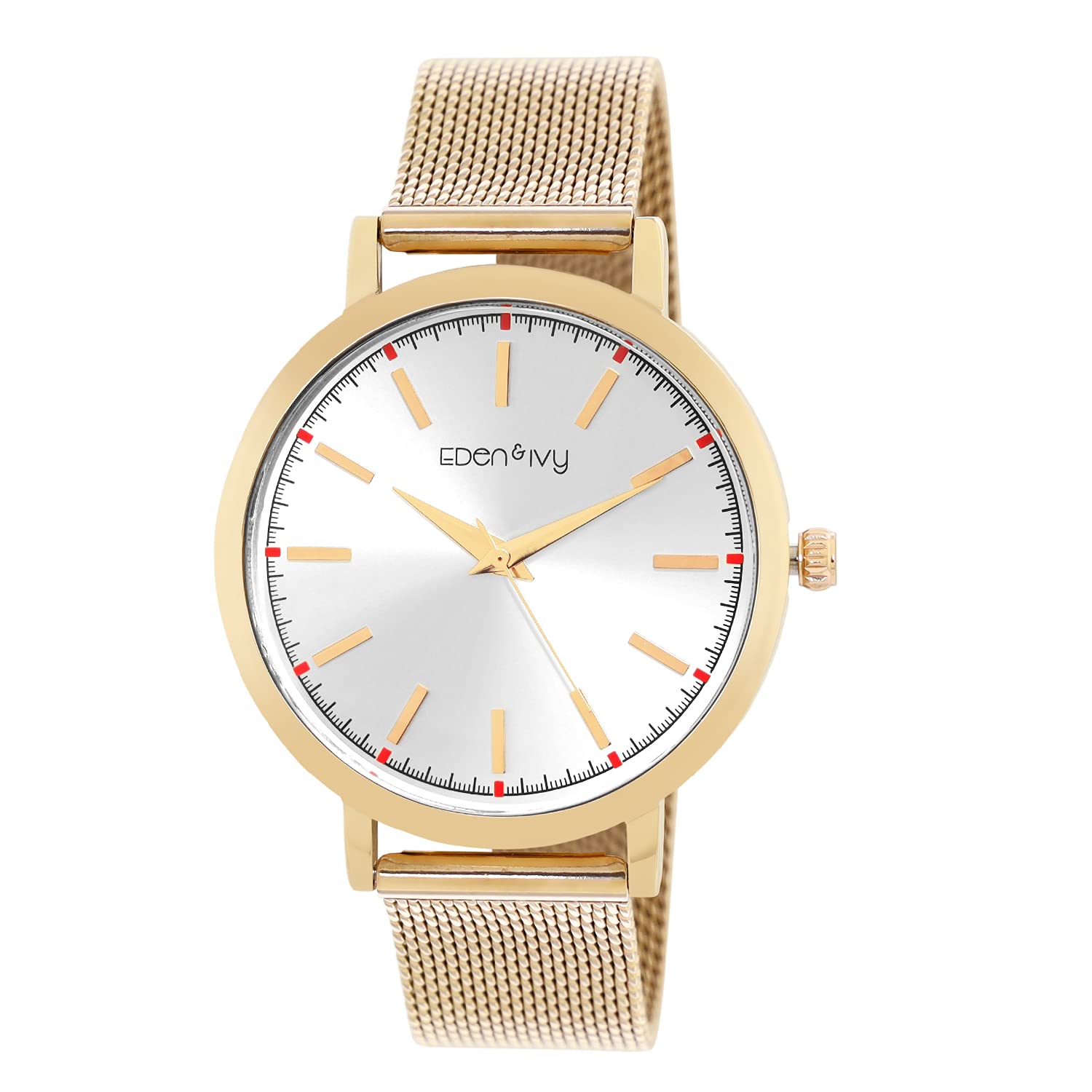 Amazon Brand - Eden & Ivy Women Stainless Steel Analog White Dial Watch-Az-Ei-Ss21-04A, Band Color-Gold (B094DPPJ1B) Amazon Price History, Amazon Price Tracker