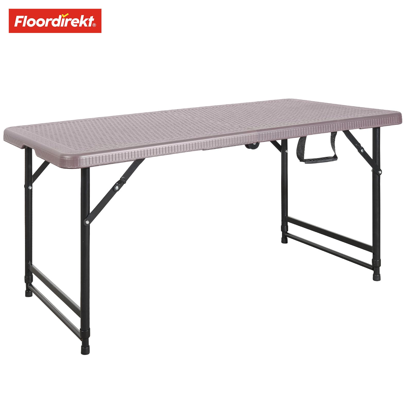 Floordirekt - Tavolo pieghevole in alluminio 3 pezzi - Tavolo da campeggio multifunzionale - Ideale per esterni e interni (saga)