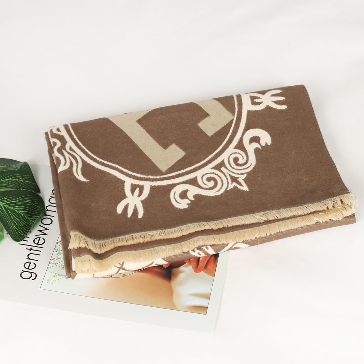 EXTREE Winter Wearable Blanket Scarfs Écharpe Tendance Femmes