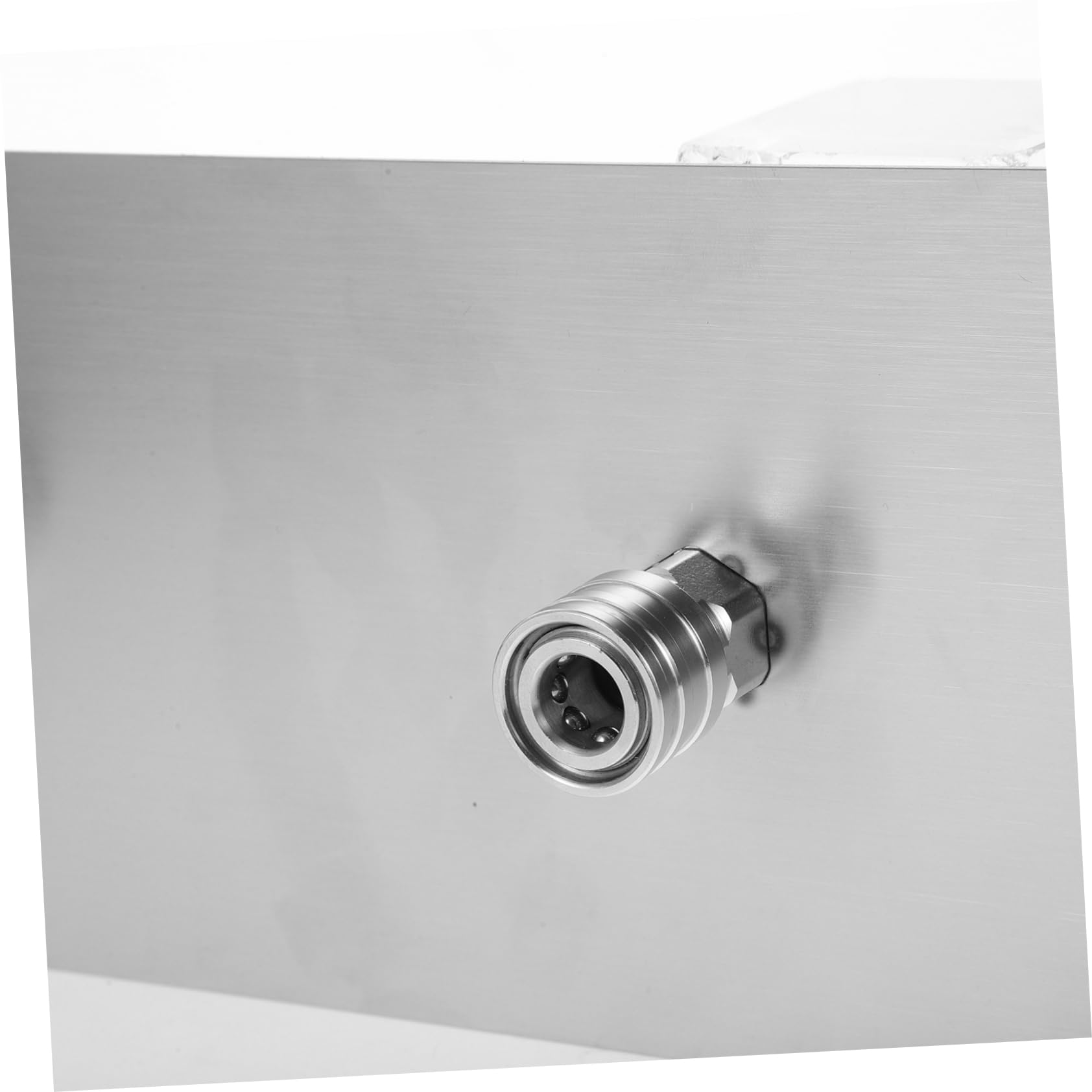 Soporte de Pared para Boquilla de Hidrolavadora de Acero Inoxidable | 1 Juego, Plata, para Conexión Rápida de 1/4 Pulgadas, Almacenamiento Seguro y Montaje sin Herramientas