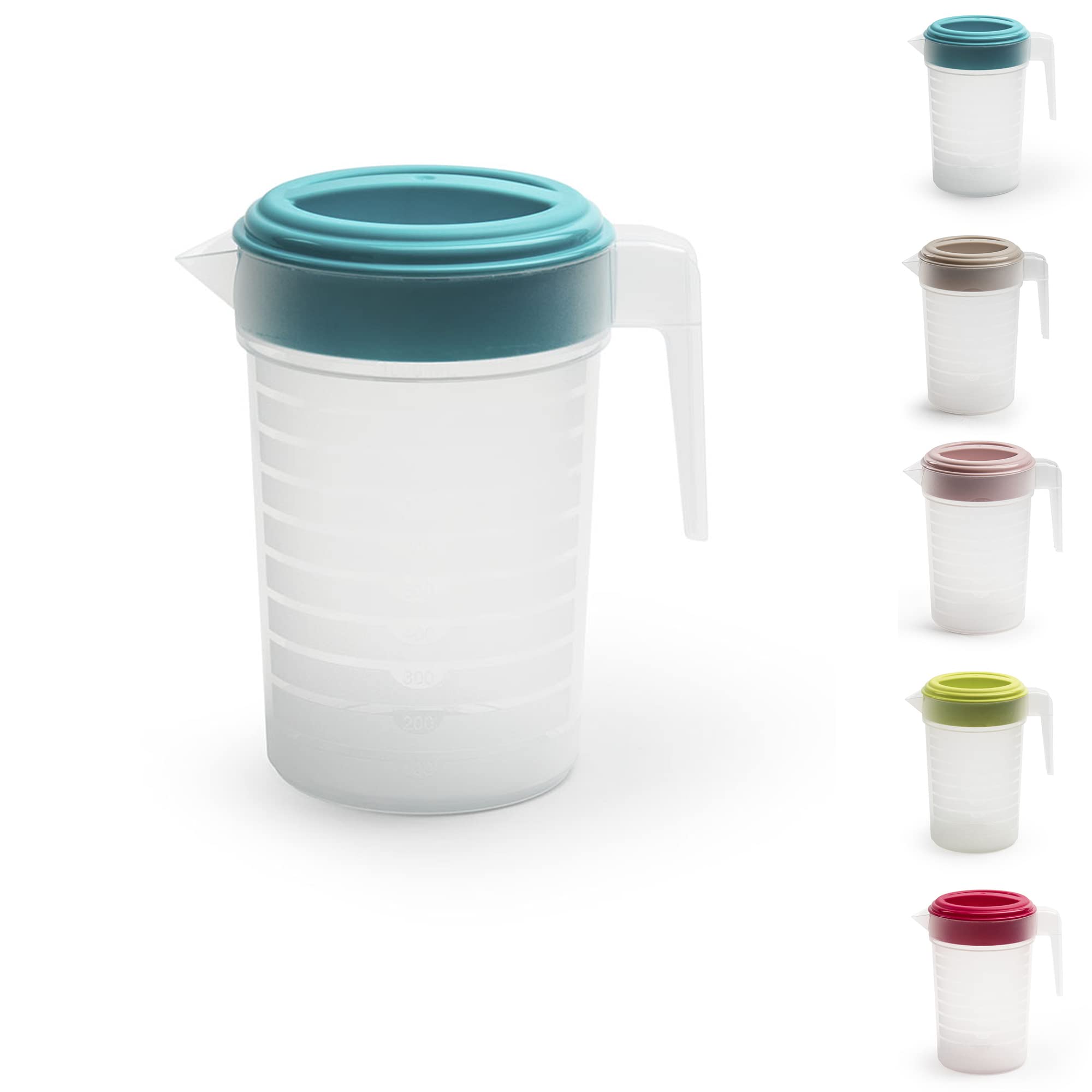 2L Plastic Jug, Juice Pitcher with Lid and Handle for Liquids — image 1