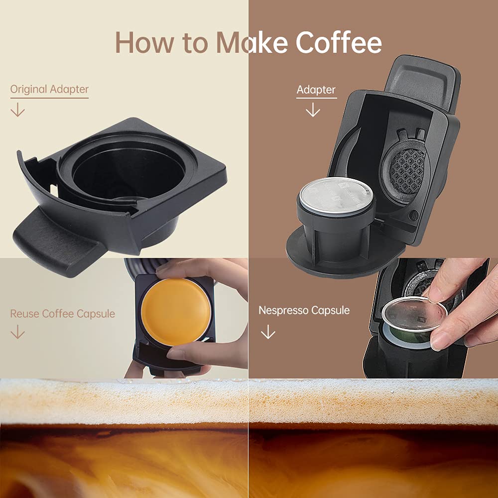 Support de convertisseur d'adaptateur de dosettes de café réutilisables pour capsules Espresso Original Line Compatible avec les brasseurs Dolce Gusto (capsulas)