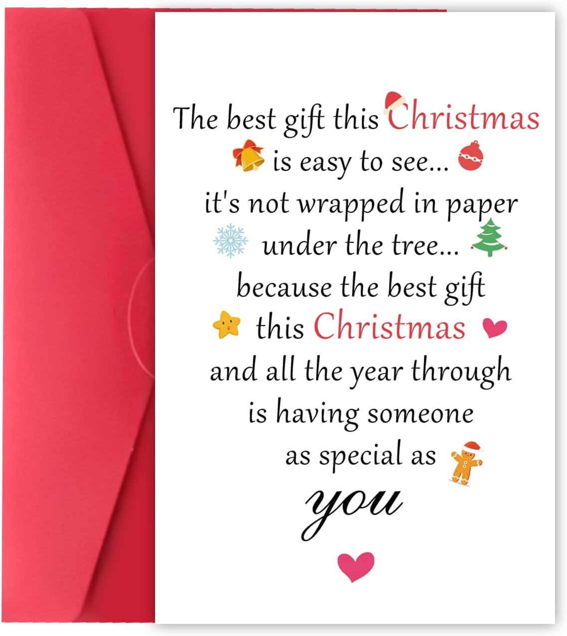 XXDJLP Personalised Christmas Card for Fiance Jordan Ubuy