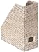 KOUBOO La Jolla Rattan Magazine File, White Wash