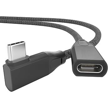 USB-C Extension Cable Angle 1 m USBC Female to Male Extension