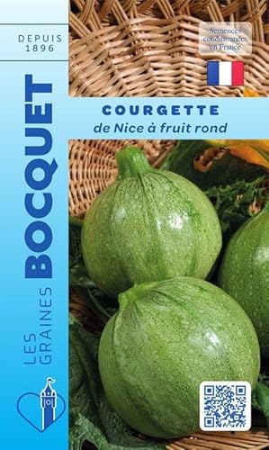 Sachet de graines de Courgette de Nice à fruit rond - 3 g - légume fruit - LES GRAINES BOCQUET