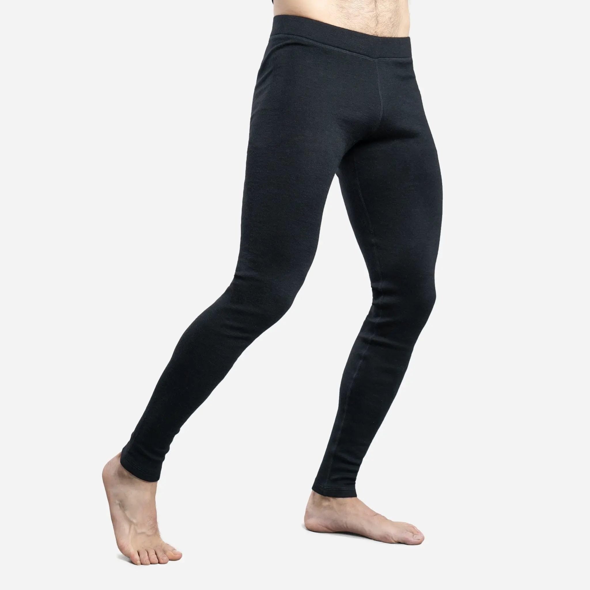 Leggings de lana de alpaca para hombre: peso medio 420