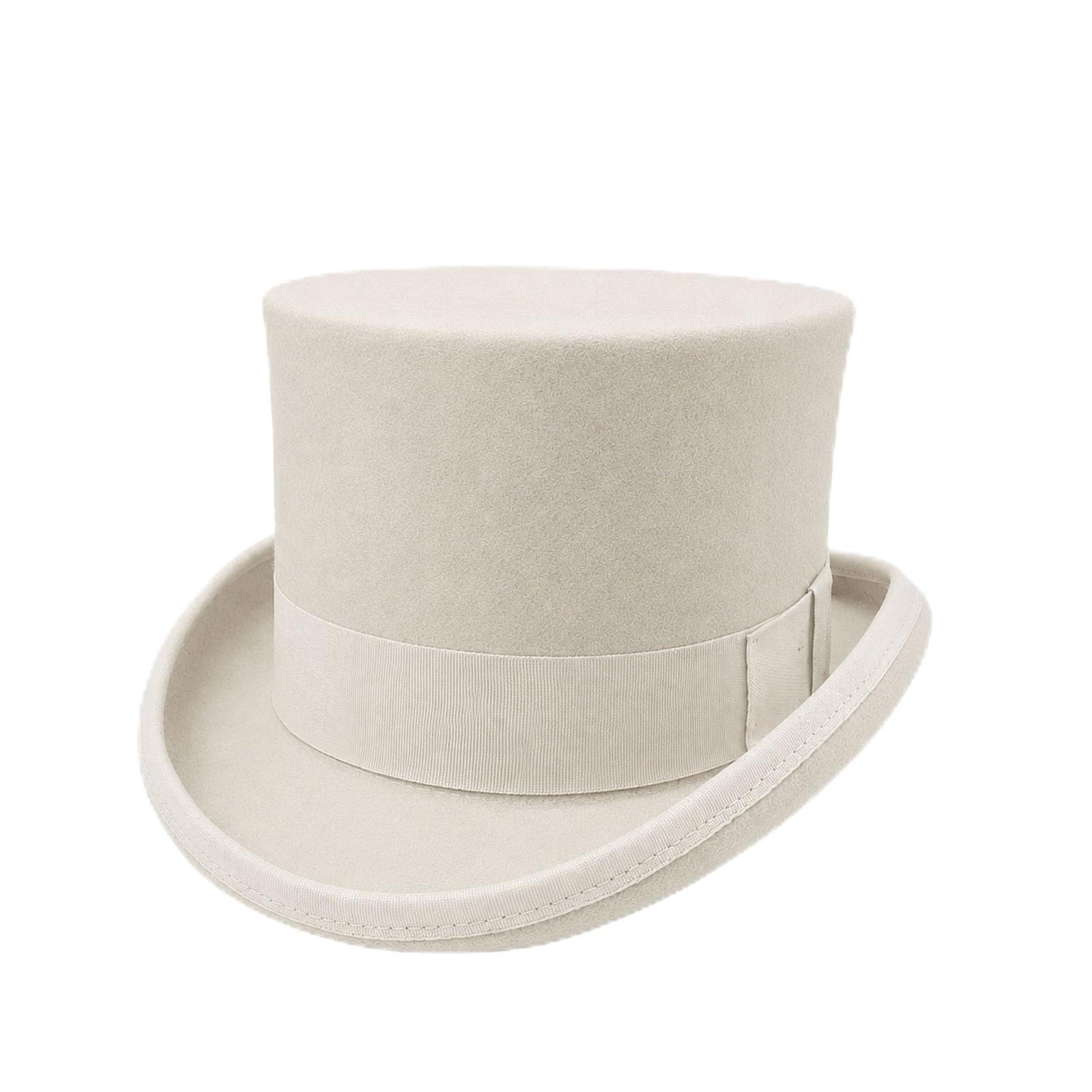 Wool Top Hat for Men Women Topper Hat Mens Tall Tophat Christmas Costume