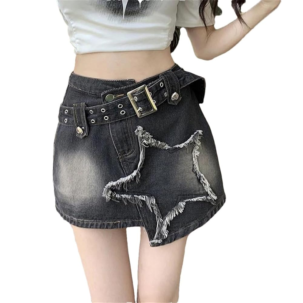 Amazon.com: Generic Denim Women Skirt Shorts Black Sexy Mini