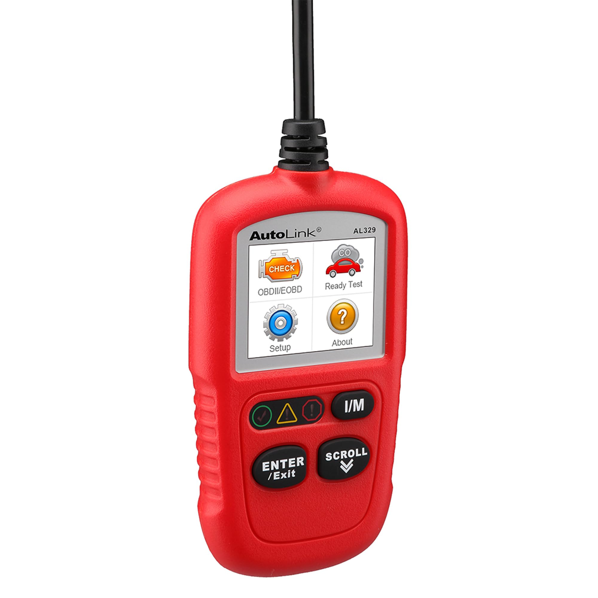 Autel Outils de Diagnostic Auto OBDII Lecteur de Code avec Menu en Français Lecture et Effacement des Codes d'Erreur Scanner OBD2 pour Voitures à Essence et à Diesel (Autolink AL319) (AL329)