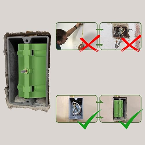 Miniatura 2 de Sumnacon Paquete de 5 marcadores de salida para paneles de yeso para instalación de paneles de yeso con puntas de acero, herramienta de marcado de