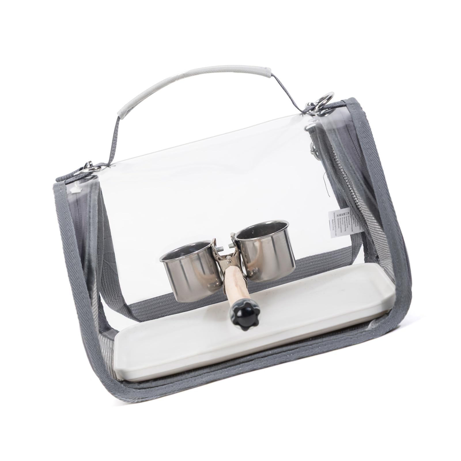 Sac de voyage pour oiseaux en tissu Oxford haut de gamme avec fenêtre transparente