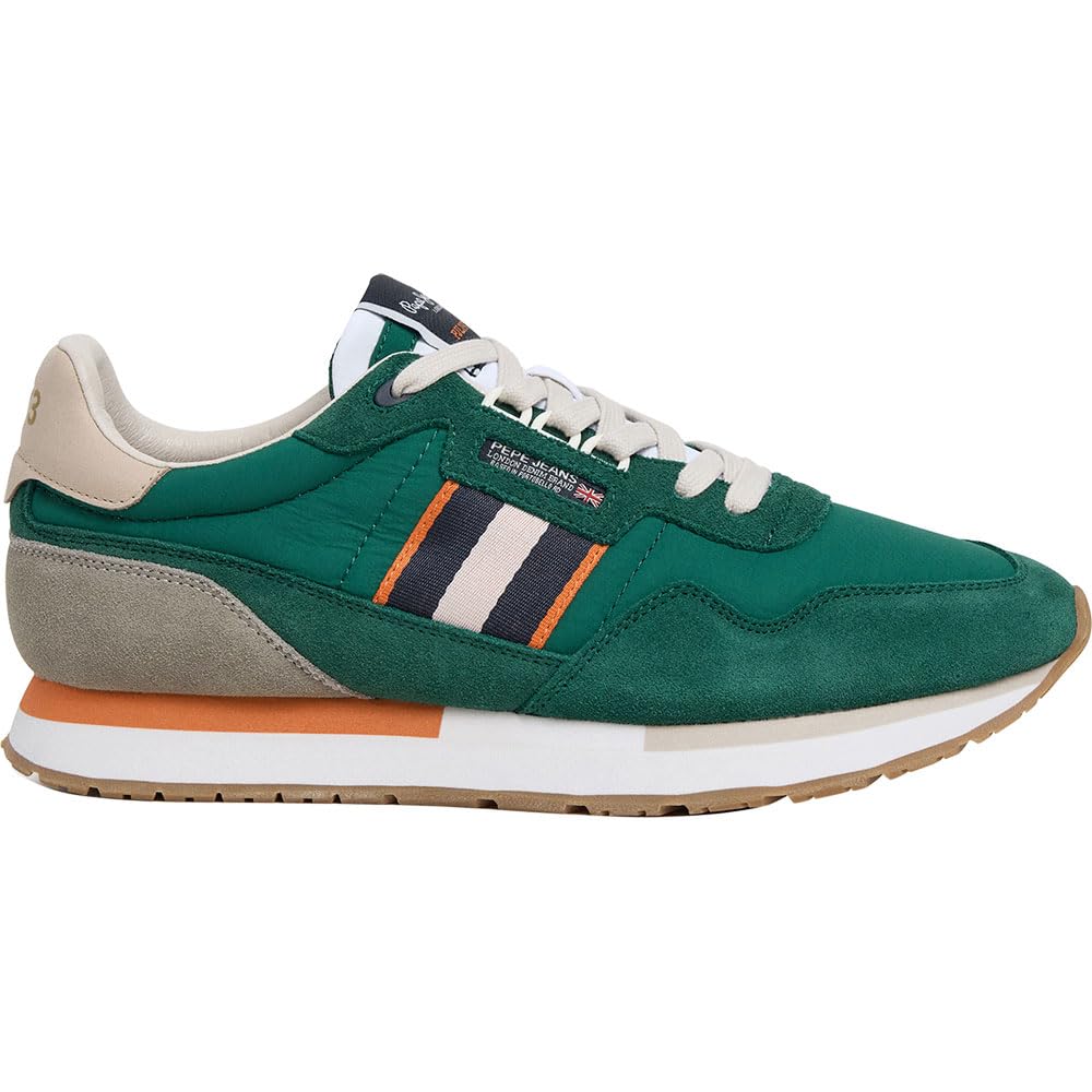 Pepe Jeans Men's Aiden Tape M Sneak, Green (Ivy Green), 44