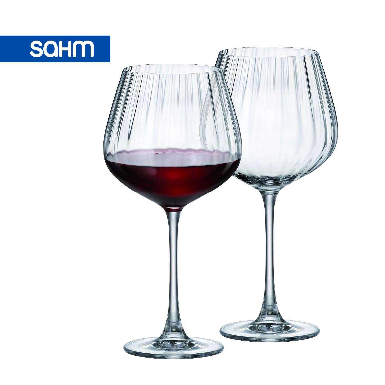 Sahm Columba Optic Rotweingläser 6er Set - Premium Gläser Set 640 ml - Stilvolle Weingläser - Weißweingläser, Rotweingläser & Aperitifgläser