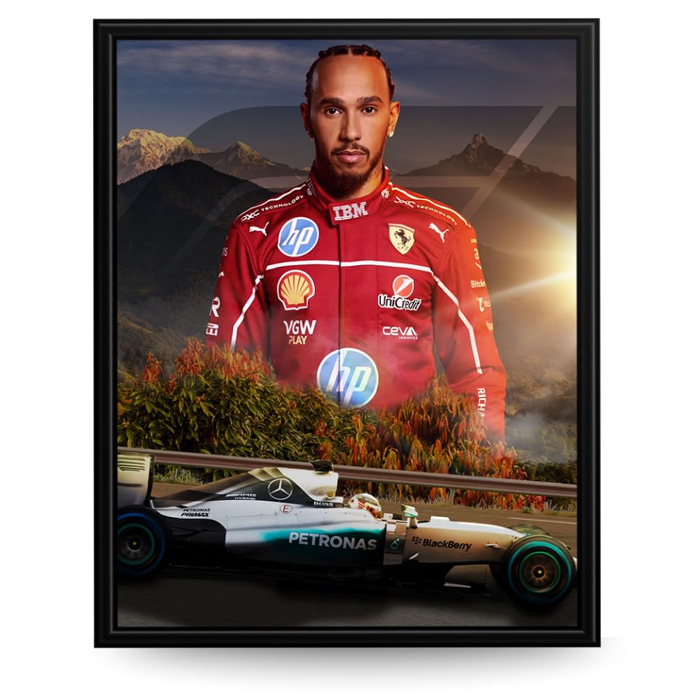 InkFlow Formula 1 Racing Poster - High-Quality Driver Wall Art - Stylish F1 Print for Bedroom, Office, or Living Room - Perfect Gift for Motorsport Fans - 18x24 Unframed Wall Art