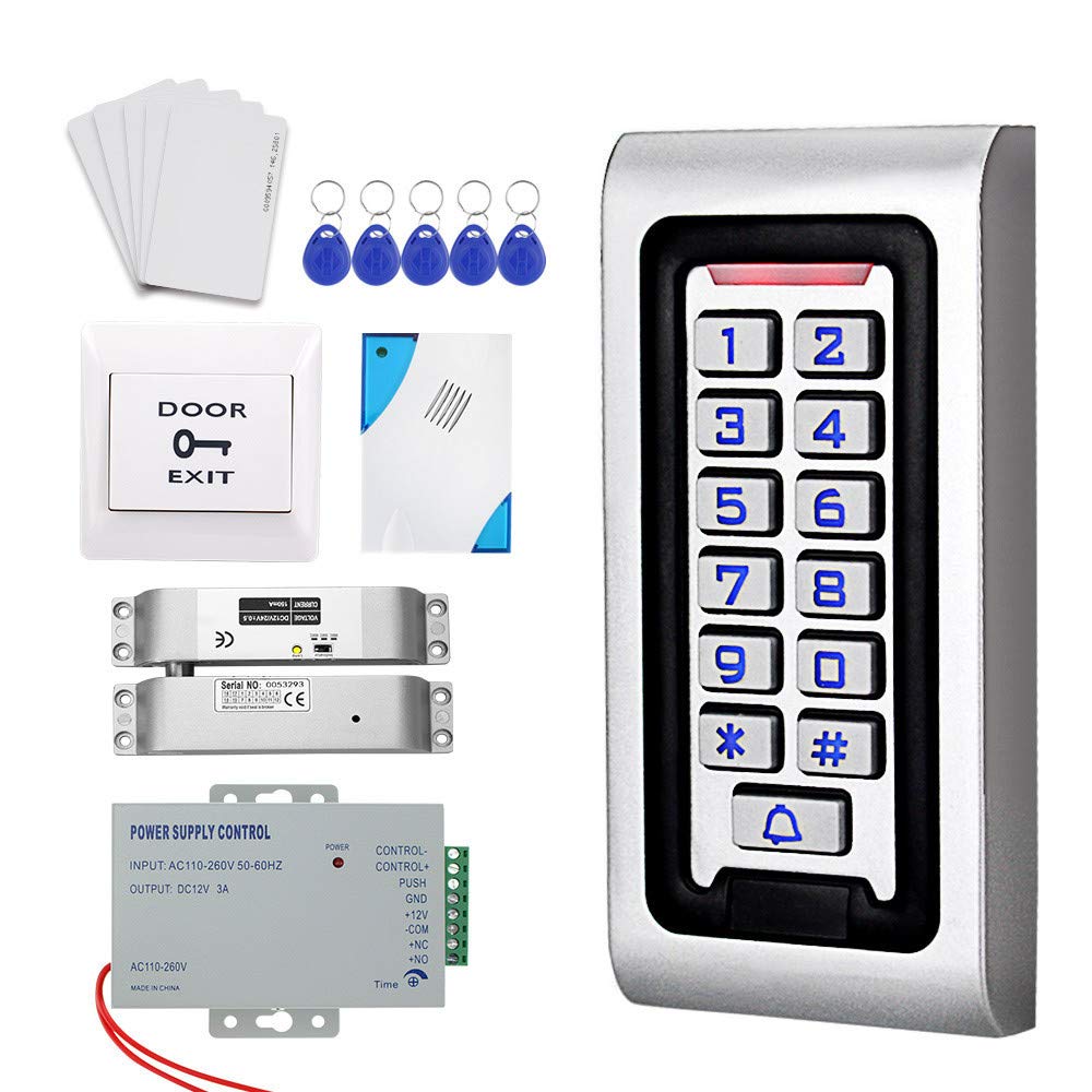 Dongyang Zutrittskontrollsystem Metallplatte mit RFID-Tastatur wasserdicht 125 kHz IP68 (Set 2)