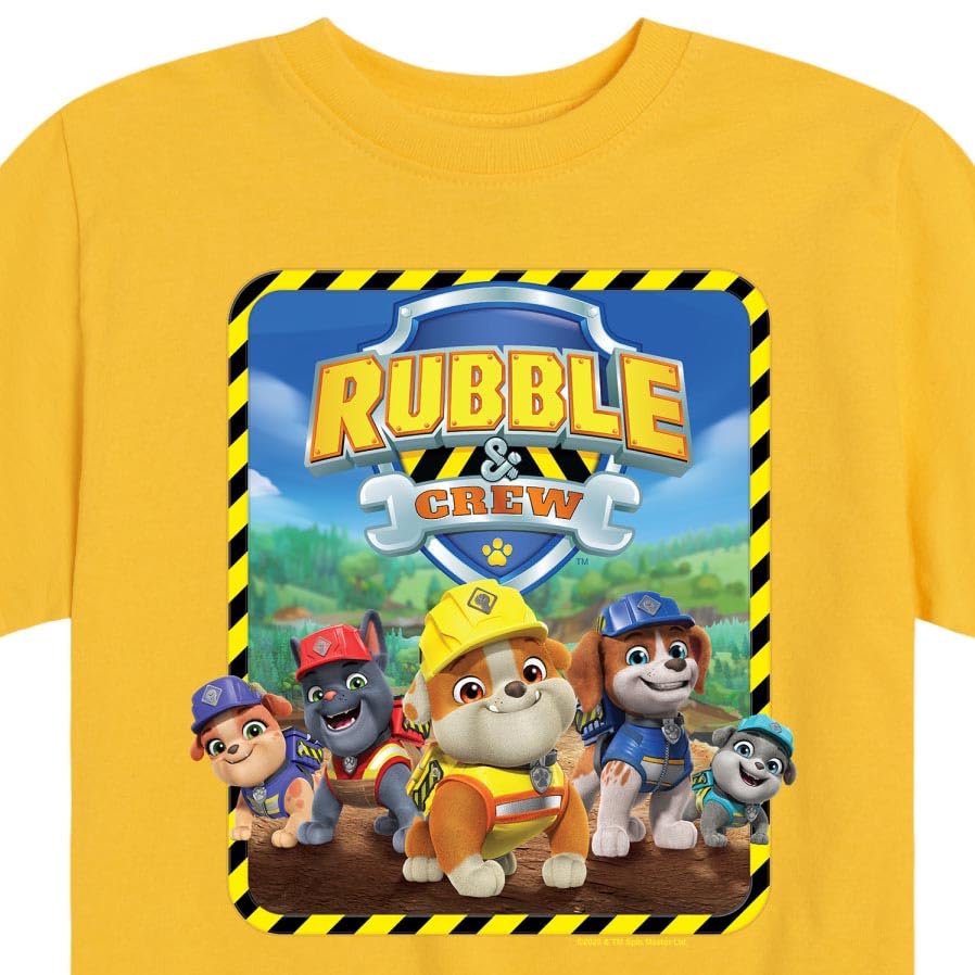 HYBRID APPAREL - Paw Patrol - Rubble & Crew - Toddler & Youth Short Sleeve Graphic T-Shirt3
