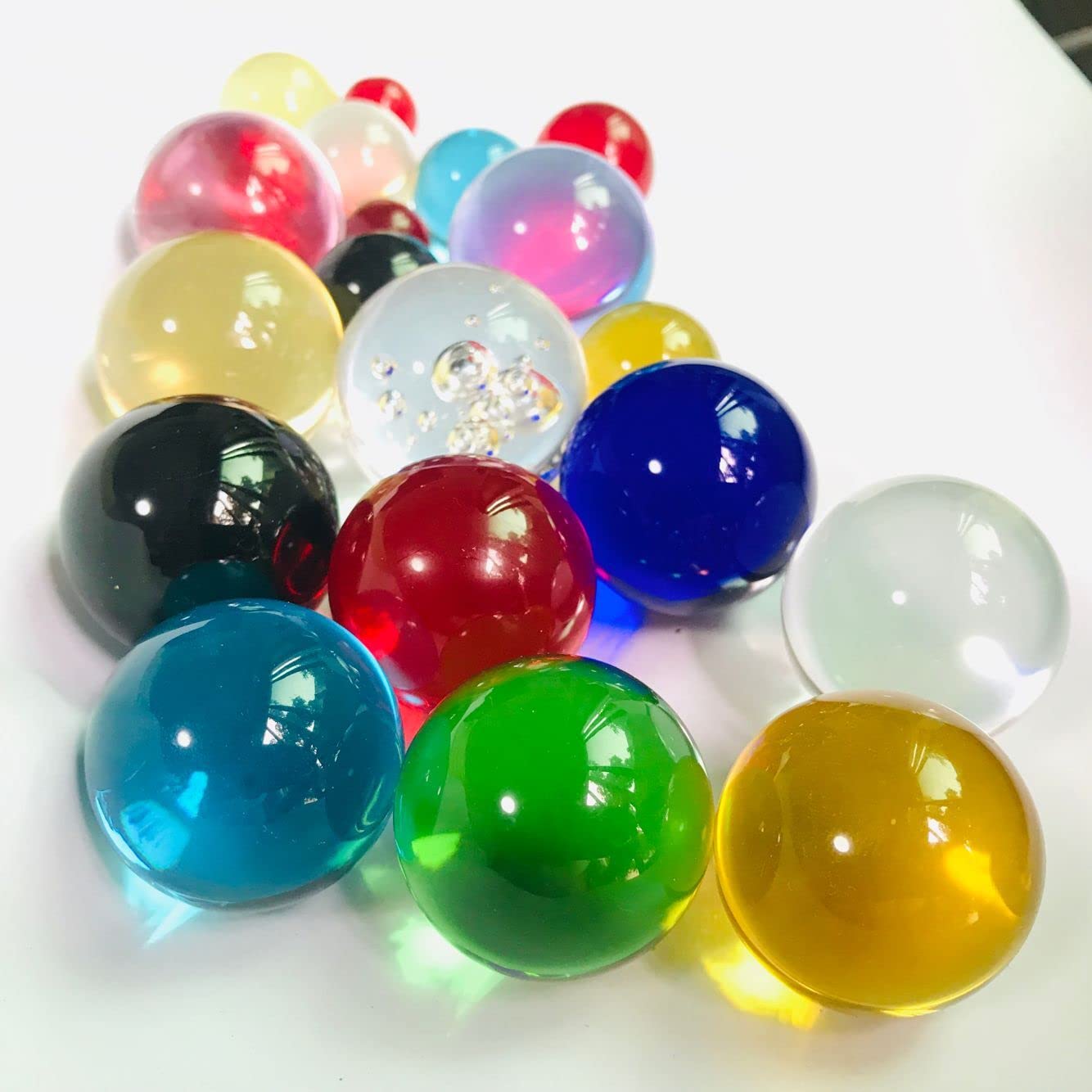メダルゲーム アクリル気泡ボール（桃色25個） メダルゲーム 各種ボール