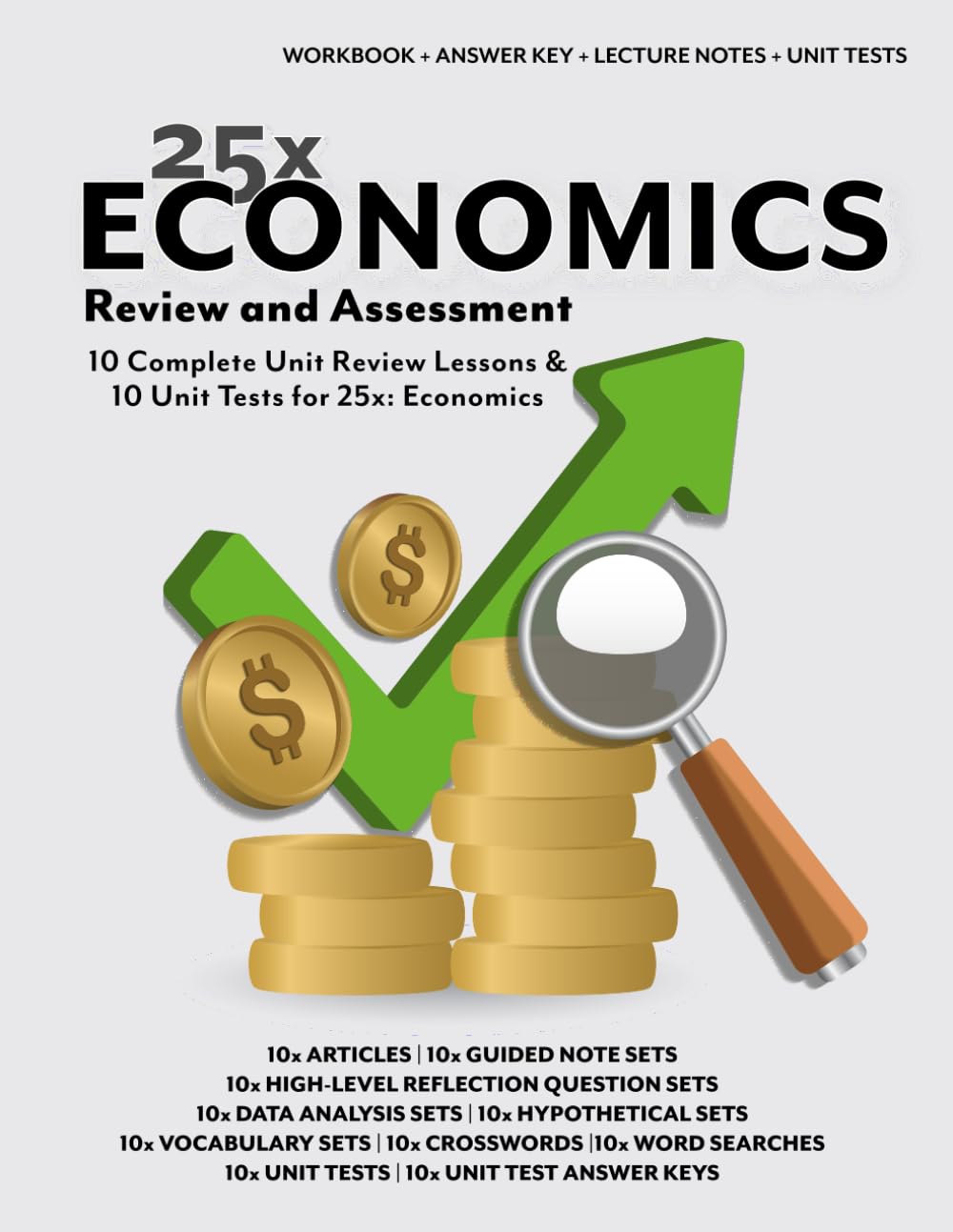 25x: Economics Review & Assessment: Unit Reviews and Tests for 25x: Economics (25x Social Studies)