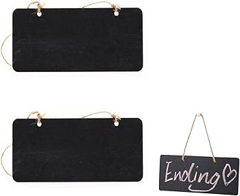 Amazon | Coollooda 壁掛けボード ミニ黒板 (2個セット) 看板 ブラック