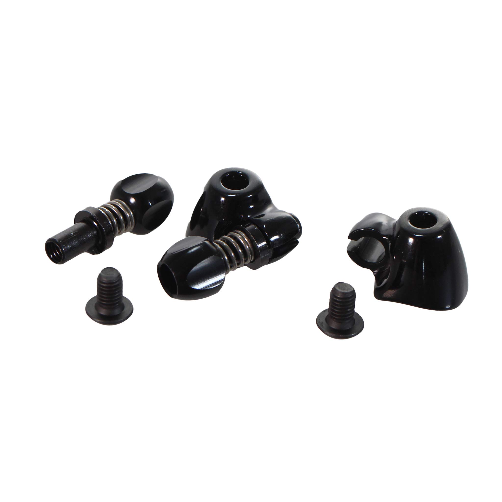 Interloc Racing Design QR Cable Stop Adjusters Pair - Black