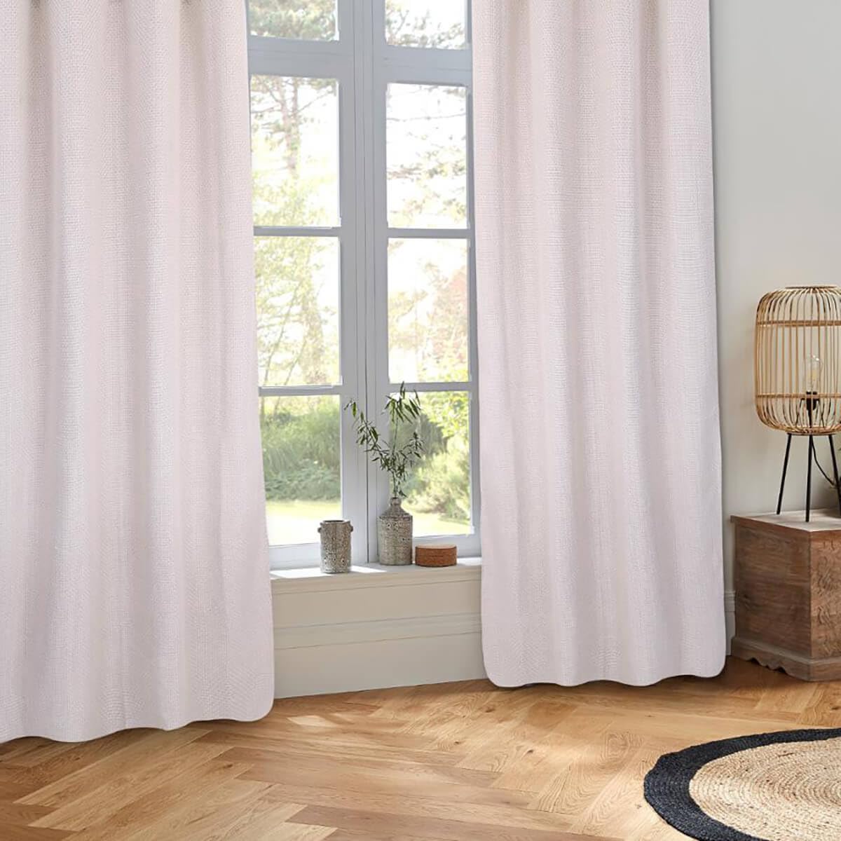 Atmosphera Créateur d'intérieur Wild Mesh Curtain 140 x 260 cm Mouse Grey