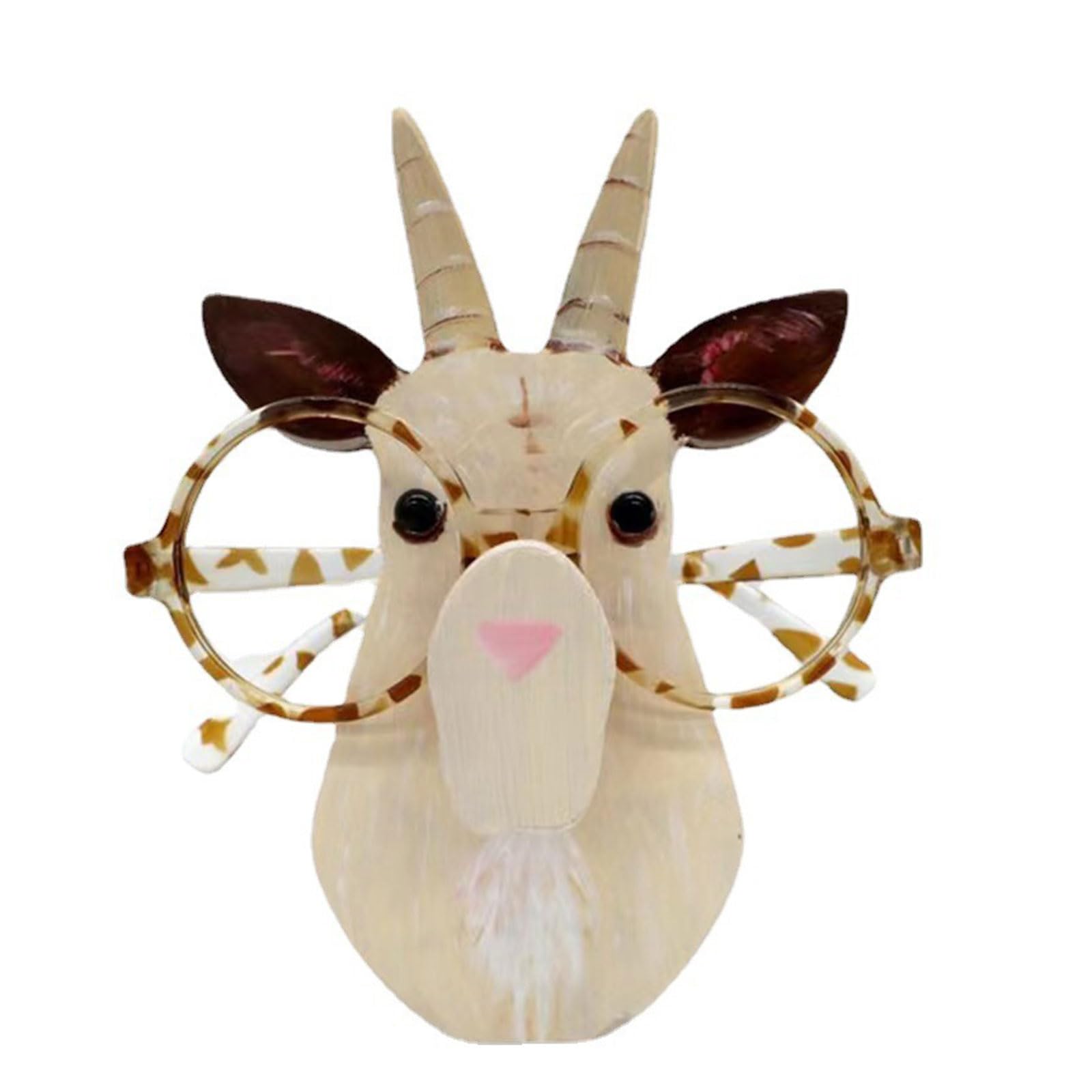 HDOYTXXM Glasses Rack Eyeglasses Display Holder Wood Sunglasses Show Stand Decoration Christmas Birthday Adults Animal Glasses Holder