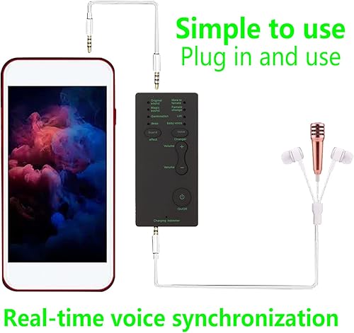 Miniatura 4 de Cambiador de voz, Disguisador de voz portátil de 7 sonidos, mini cambiador multifuncional, para teléfono móvil PC para Xbox para PS4, para chatear y