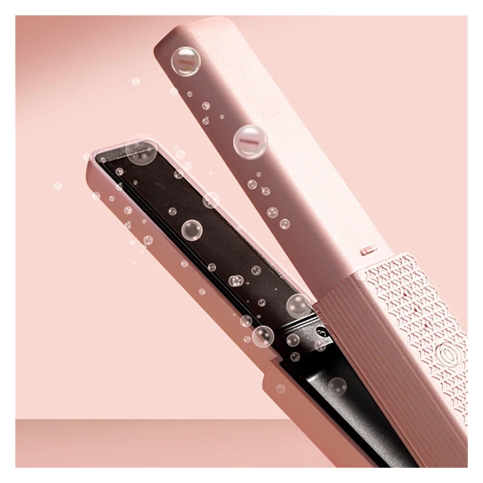 Plancha de pelo USB inalámbrica, Mini rizador de pelo de cerámica, 3 planchas planas portátiles de temperatura constante for viajes LSM-637 cuicui (Size : Verde)