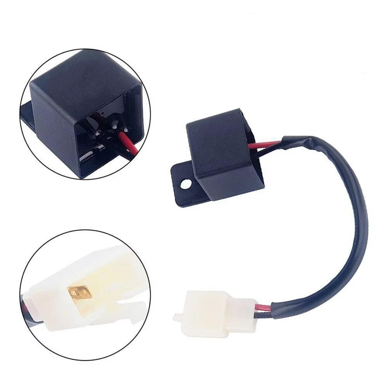 Motorrad Blinkermodul Kompatibel Mit Yamaha Für R1 1998–2023 Motorradschalter Verstellbares Blinkerrelais 2-poliges 12-V-Blinkrelais Lastunabhängiger Blinker