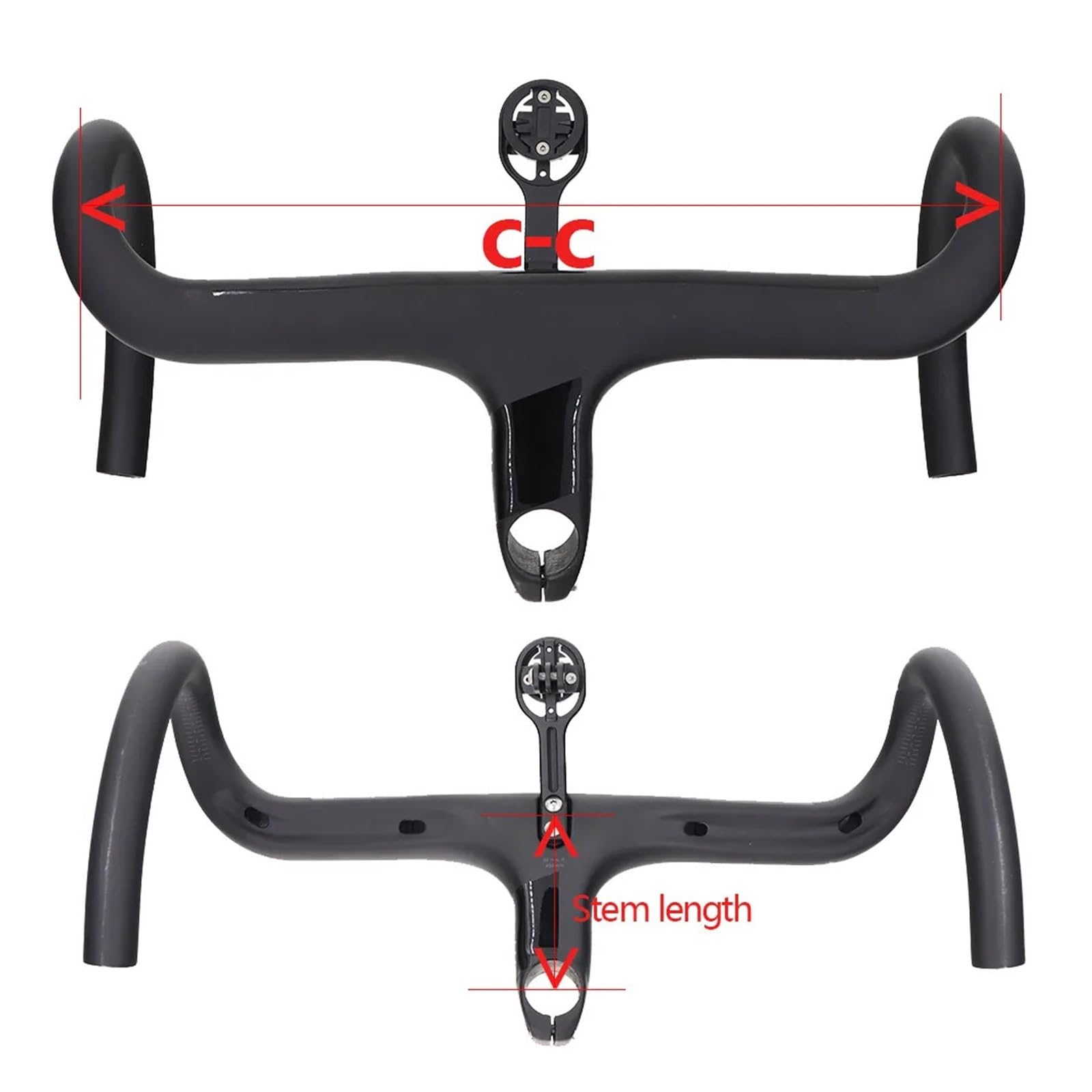 rennrad lenker integriert DUOCAI Rennradlenker aus Carbon Carbon Lenker Mit Vorbau Lenker for 380/400/420MM(420-90MM) Sport & Freizeit OFFSET:0° Paar Handschuhe für Kradmelder Year_2014_Make_Land Rover_Model_Range Rover_Engine_3.0L Gas