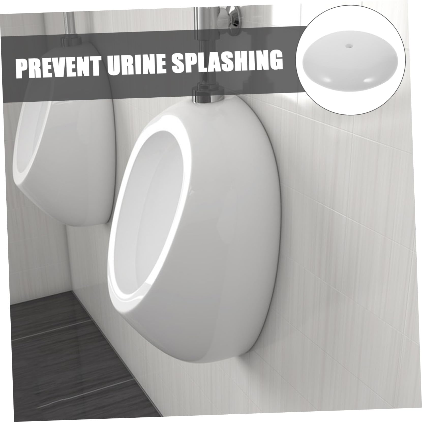 Tappo di scarico per orinatoio in ceramica – Tappo antiodore per orinatoi standard in bagno, prevenzione degli schizzi e controllo degli odori, accessorio facile da installare e pulire