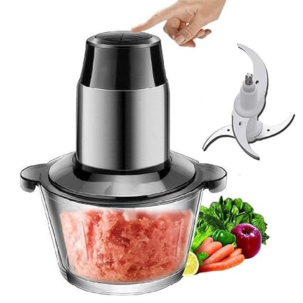 HomeFast Plastic Fast and Slow 2 Speed Electric Bowl Food Grinder (Multicolour, L X W X H - 272X219X162 mm)